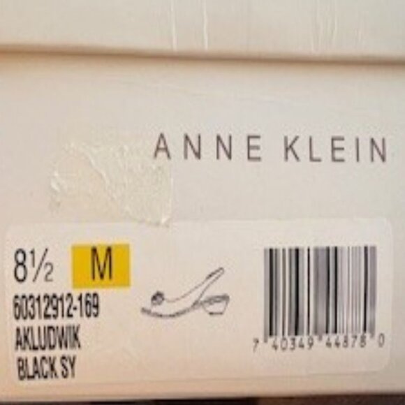 Anne Klein, Akludwik, iFlex, Open Toe, Sling Back Flats, Sandals, Black - Picture 8 of 8